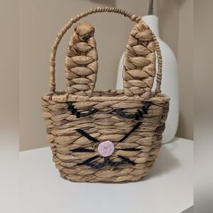 Handwoven Easter Bunny Basket